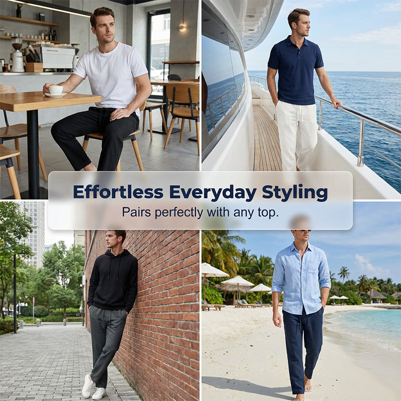 🔥Limited-time offer-Men’s Straight-Leg Loose-Fit Lightweight Pants