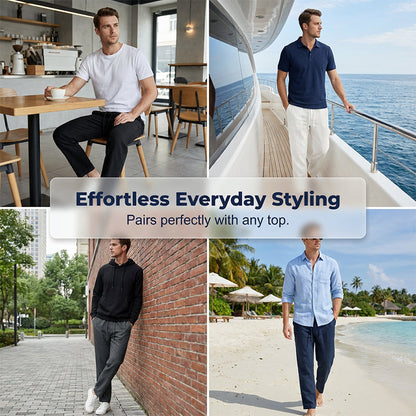 🔥Limited-time offer-Men’s Straight-Leg Loose-Fit Lightweight Pants