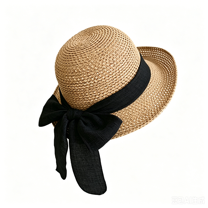 🔥Limited-time offer-Women's Wide Brim Straw Sun Hat with Bow
