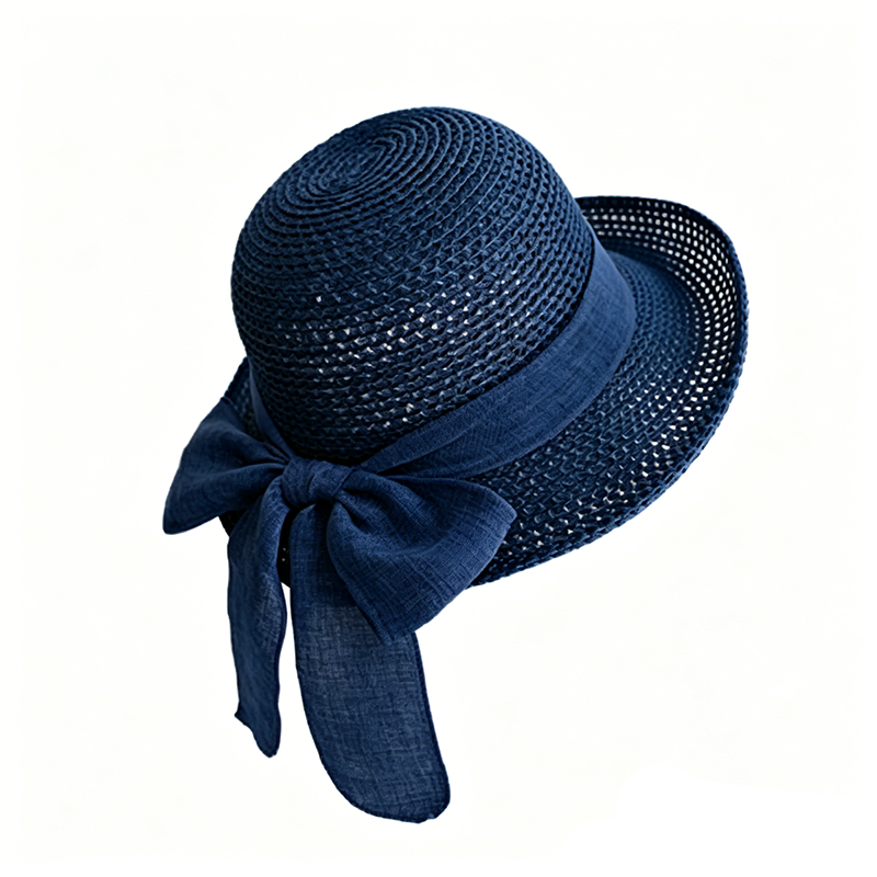 🔥Limited-time offer-Women's Wide Brim Straw Sun Hat with Bow