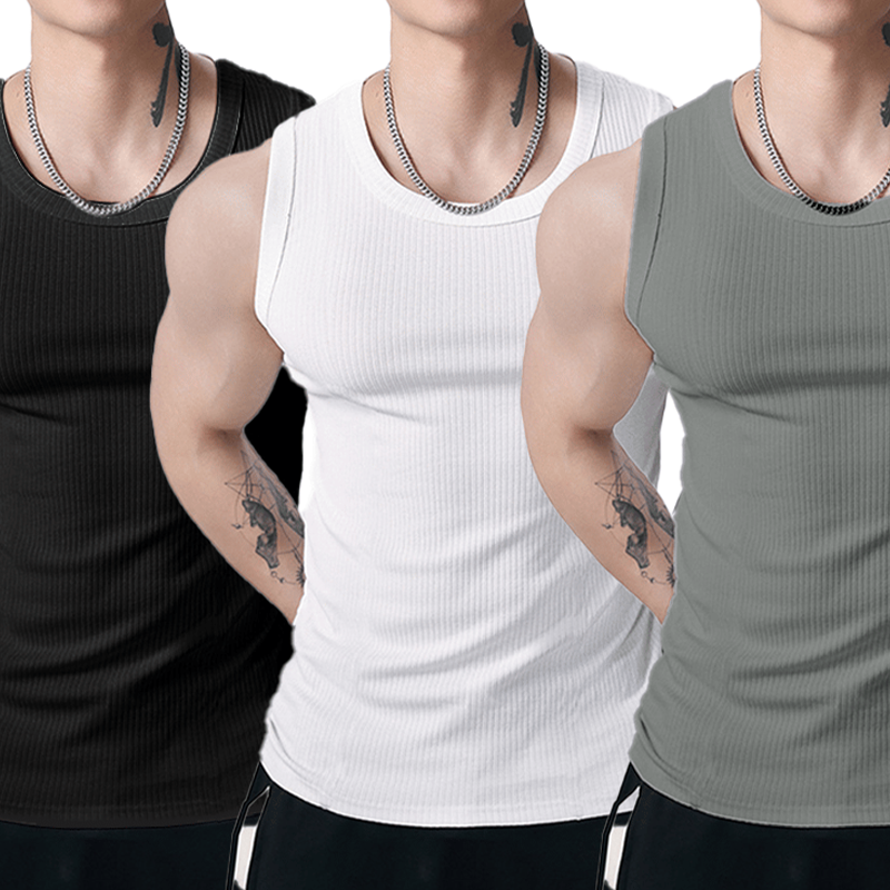 📢📢Last-day special-Men's Ribbed Muscle Tank Top
