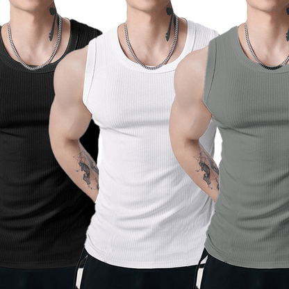 📢📢Last-day special-Men's Ribbed Muscle Tank Top
