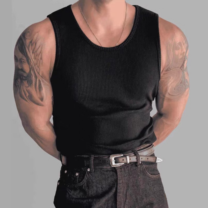 📢📢Last-day special-Men's Ribbed Muscle Tank Top