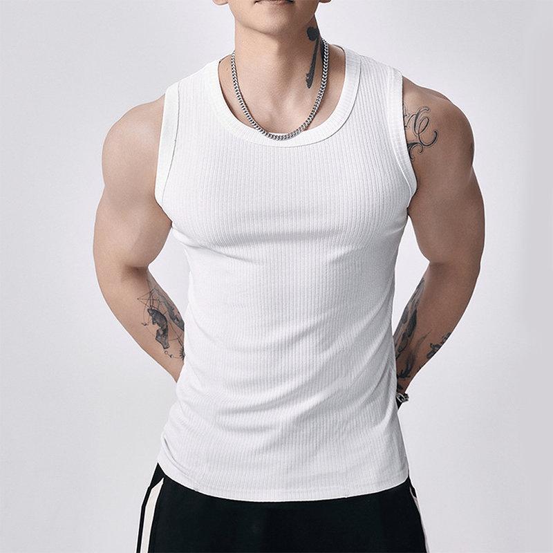 📢📢Last-day special-Men's Ribbed Muscle Tank Top