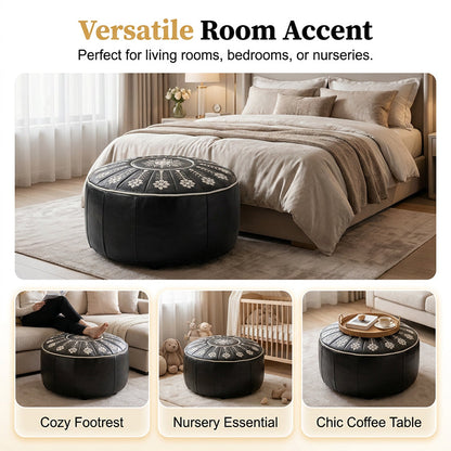 🥳2026 HOT SALE🥳💞50K+ SOLD!🏡🔊 50% OFF! High-end luxury-quality leather Versatile Round Storage Seat
