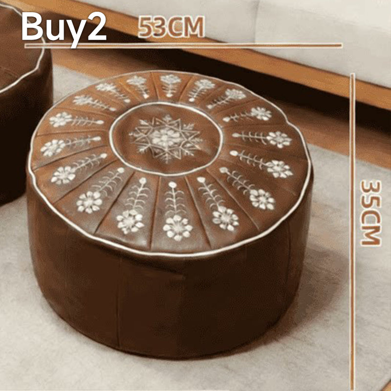 🥳2026 HOT SALE🥳💞50K+ SOLD!🏡🔊 50% OFF! High-end luxury-quality leather Versatile Round Storage Seat