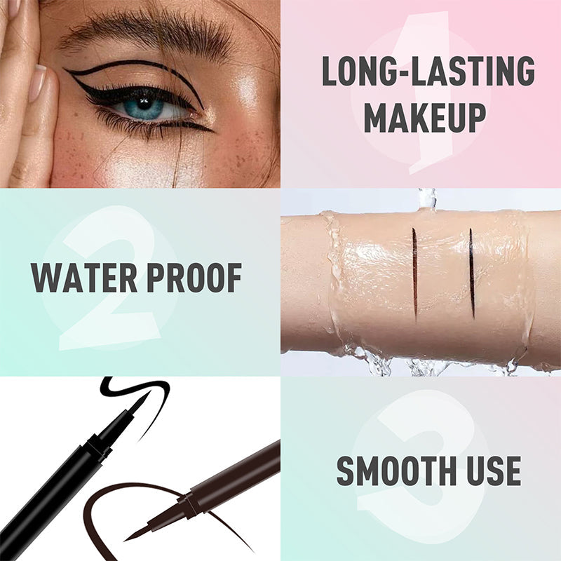 🏆 Last Day Special Price $14.8 🔥Buy 1 Get 1 Free🎁Waterproof Liquid Eyeliner Pen