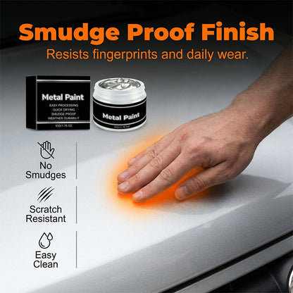 🔥 50% OFF !! 📢 Quick-Dry Silver Metal Paint | Resistant to fading, peeling and cracking ✨