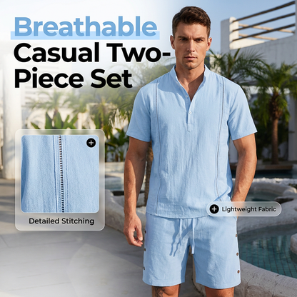 🔥Limited-time offer-Men's Breathable Casual Two-Piece Set