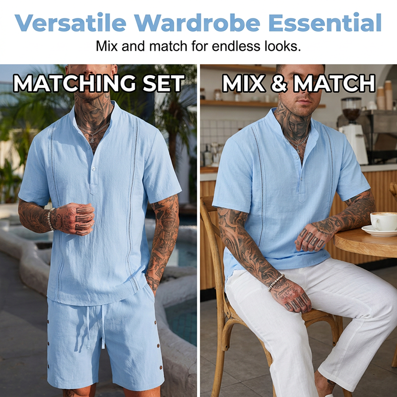 🔥Limited-time offer-Men's Breathable Casual Two-Piece Set