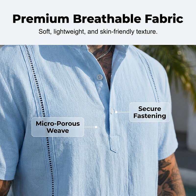 🔥Limited-time offer-Men's Breathable Casual Two-Piece Set