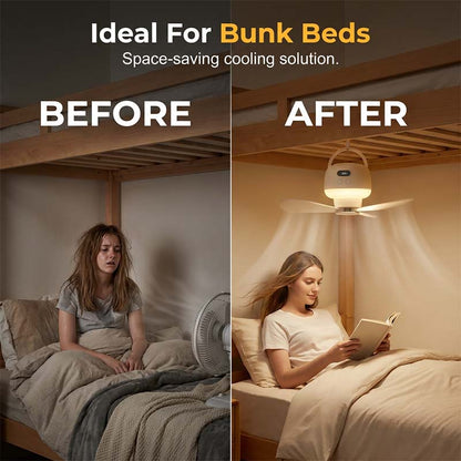 💴 Limited Stock⏰ Portable USB Ceiling Fan with LED Light |💡 USB-Powered, Hang Anywhere, Ideal for Camping & Home – Cash on Delivery ✅