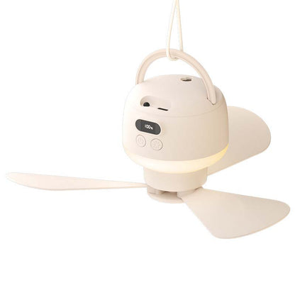 💴 Limited Stock⏰ Portable USB Ceiling Fan with LED Light |💡 USB-Powered, Hang Anywhere, Ideal for Camping & Home – Cash on Delivery ✅