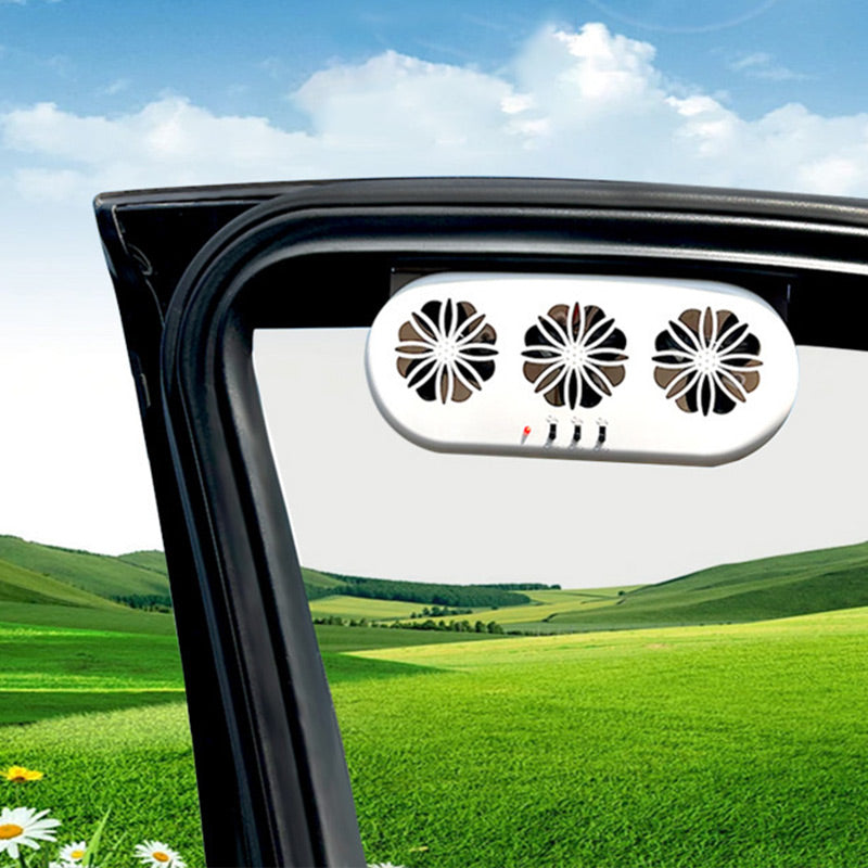 Solar Air Circulation Exhaust Fan for Car - Cooling Artifact