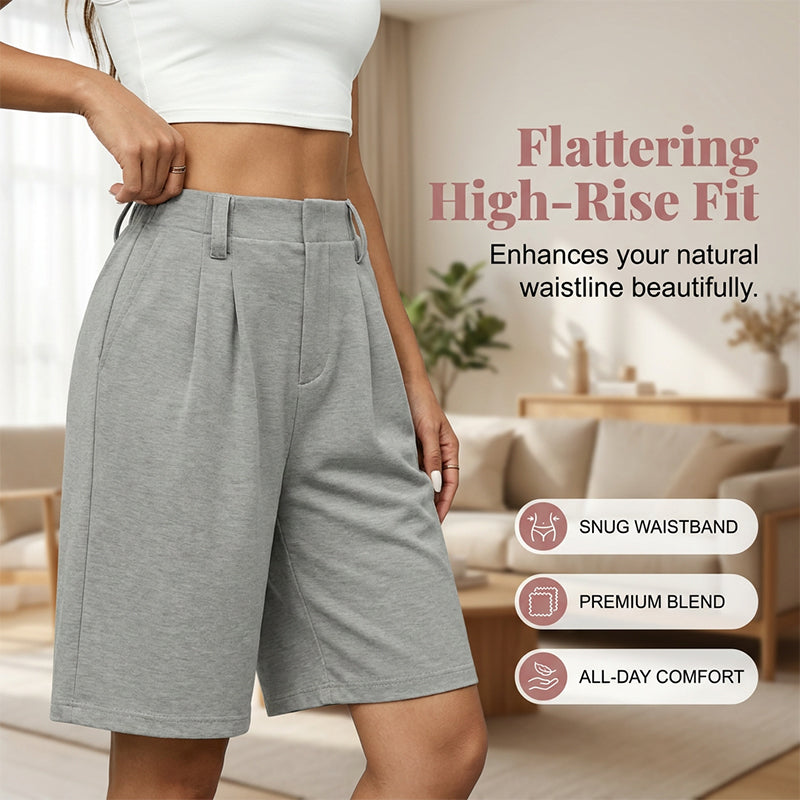 🔥50% off new arrivals-Women's Casual High-Waist Pleated Shorts