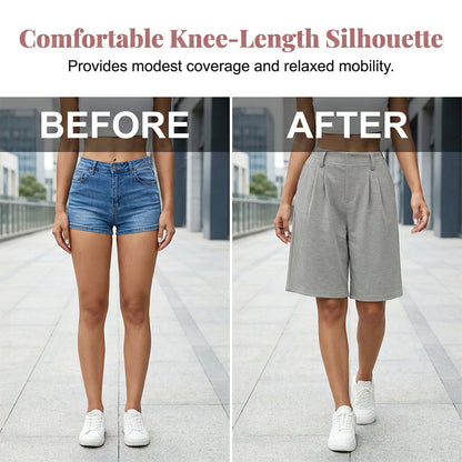 🔥50% off new arrivals-Women's Casual High-Waist Pleated Shorts