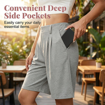🔥50% off new arrivals-Women's Casual High-Waist Pleated Shorts