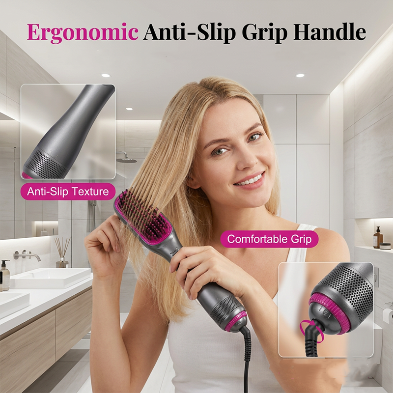 🎁2026 New Arrivals 50% OFF💥Professional 3-in-1 Hot Air Brush – Dry, detangle & volumize – 162K+ sold, salon results at home – smooth & shiny ✨🌀💨
