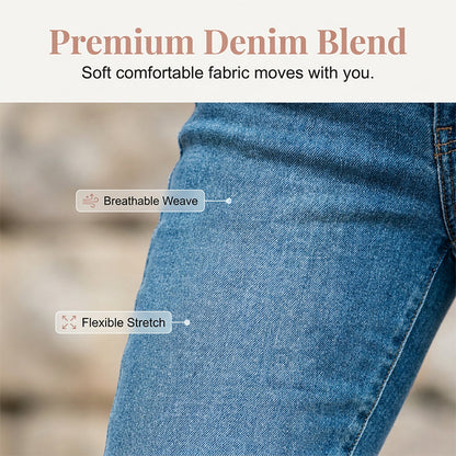 🔥Women's Casual High Waist Stretch Capri Jeans