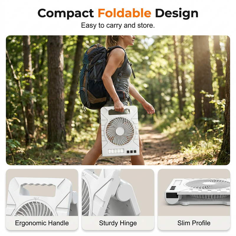 🌀 50% OFF NOW! ☀️ Solar-Powered Outdoor Fan – Rechargeable, ultra-quiet & with LED light – Perfect for camping, patio or power outages – energy-saving and portable 🔋