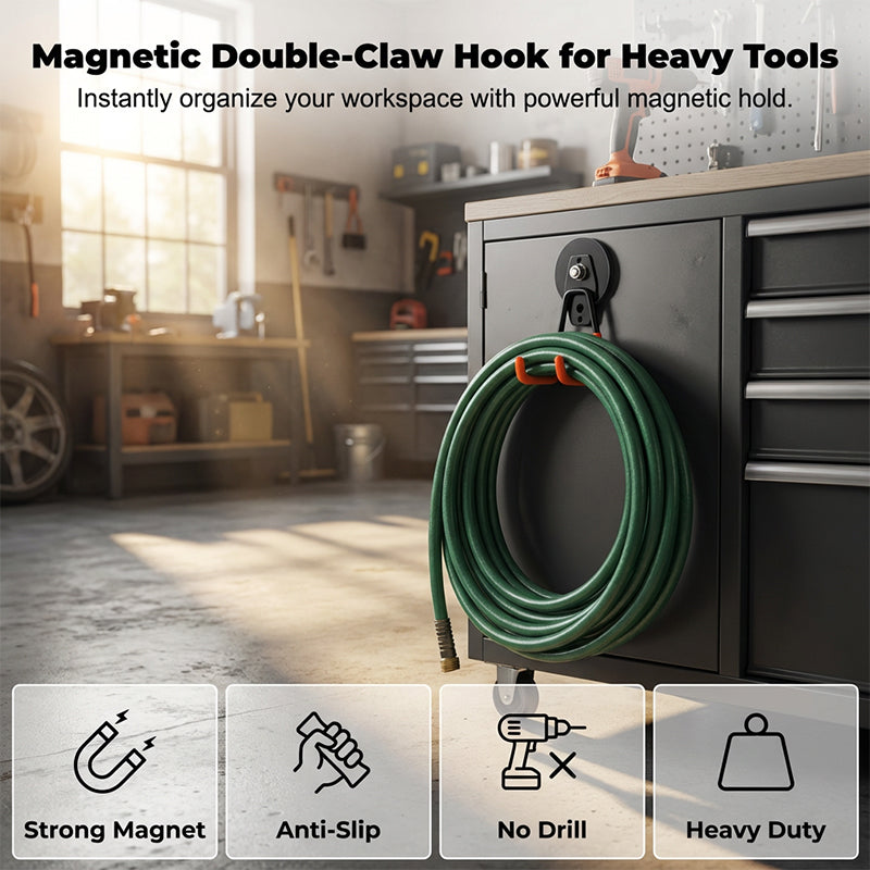 🔥Limited-time offer-Heavy-Duty Magnetic Double-Claw Hook