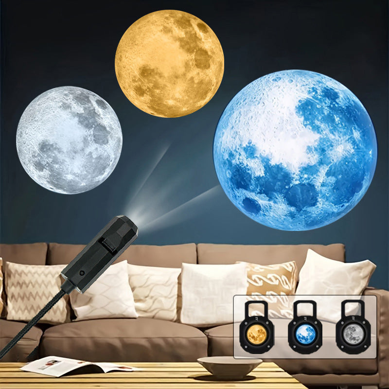 🔥Limited-time offer-USB Galaxy & Moon Projector Night Light