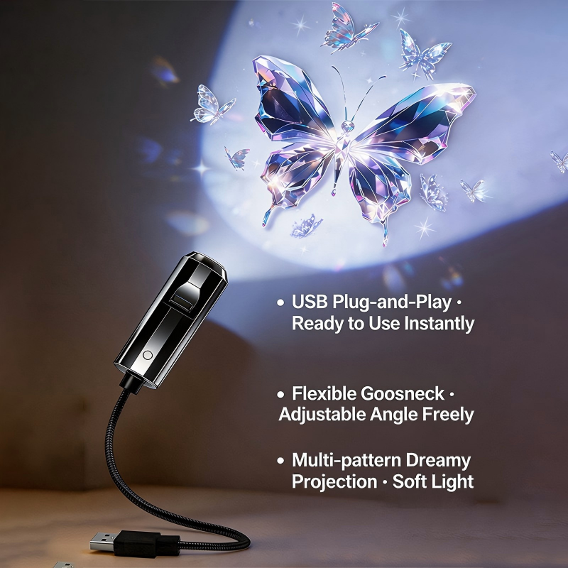 🔥Limited-time offer-USB Galaxy & Moon Projector Night Light