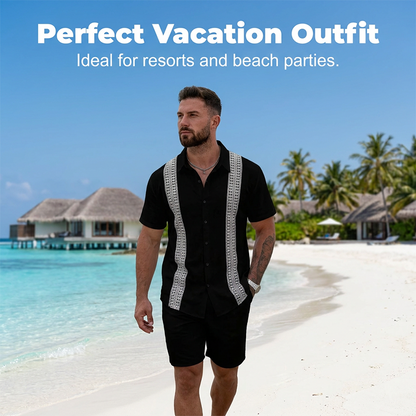 🔥New Arrivals & Special Offers-Men's Casual Shirt & Shorts 2-Piece Set
