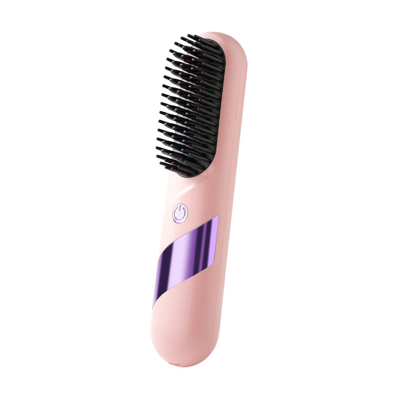 Cordless Ceramic Hair Straightener Brush