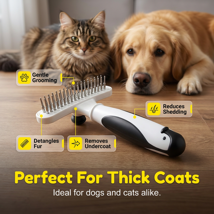 Professional Detangling Pet Grooming Rake