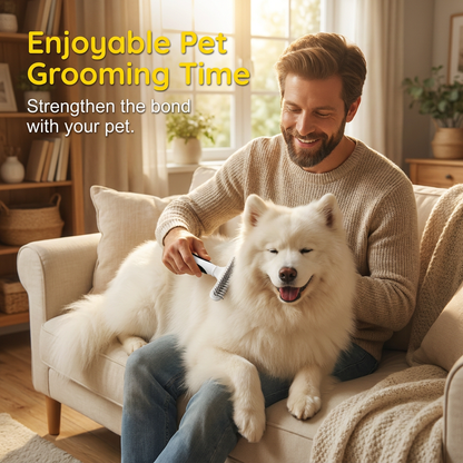 Professional Detangling Pet Grooming Rake