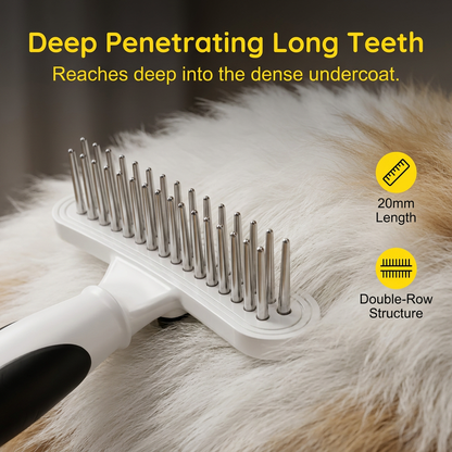 Professional Detangling Pet Grooming Rake
