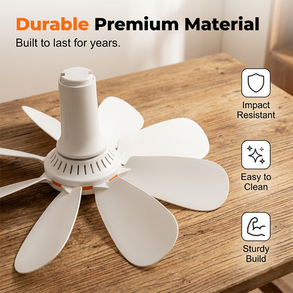 🏆LAST DAY SALE 50% OFF🔥Portable Mini Ceiling Fan with Hanging Hook