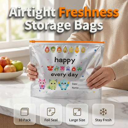 ⌛Today's Daily Special-Reusable Aluminum Foil Sealable Storage Bags (10-Pieces)
