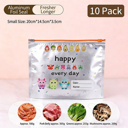 ⌛Today's Daily Special-Reusable Aluminum Foil Sealable Storage Bags (10-Pieces)