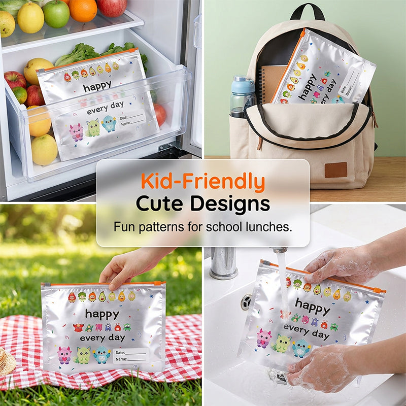 ⌛Today's Daily Special-Reusable Aluminum Foil Sealable Storage Bags (10-Pieces)