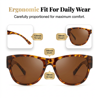 🔥 50% OFF · Large Sunglasses to Wear Over Glasses for Women ✨
