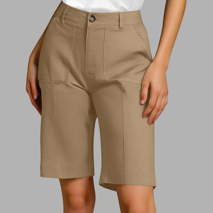 🔥New arrivals now on sale-Women's Solid Color Casual Shorts