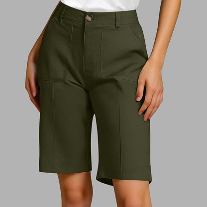 🔥New arrivals now on sale-Women's Solid Color Casual Shorts