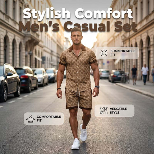 🔥New arrivals now on sale-Men's Printed 2-Piece Summer Set
