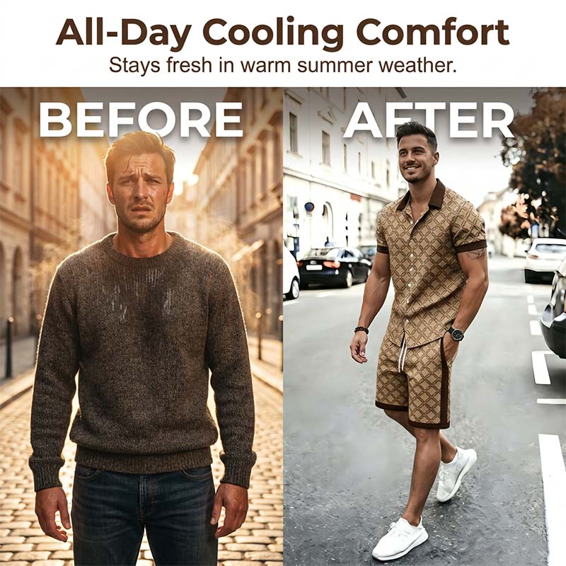 🔥New arrivals now on sale-Men's Printed 2-Piece Summer Set