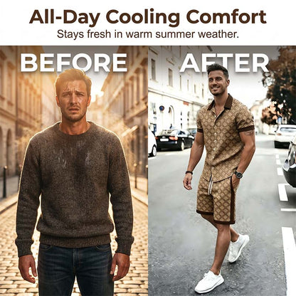 🔥New arrivals now on sale-Men's Printed 2-Piece Summer Set
