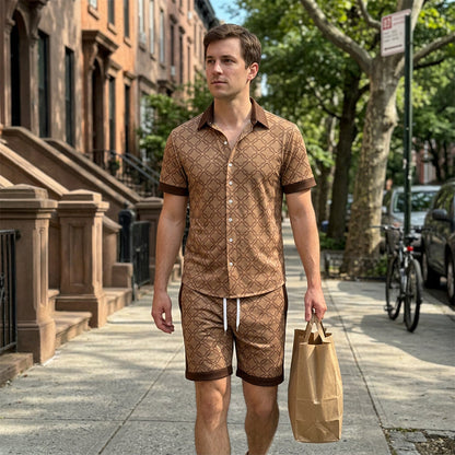 🔥New arrivals now on sale-Men's Printed 2-Piece Summer Set