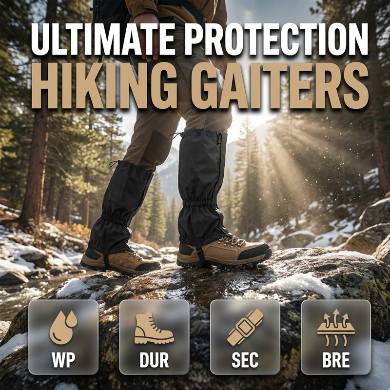 🔥Limited-time offer-Hiking Gaiters Lightweight Sandproof Leg Covers