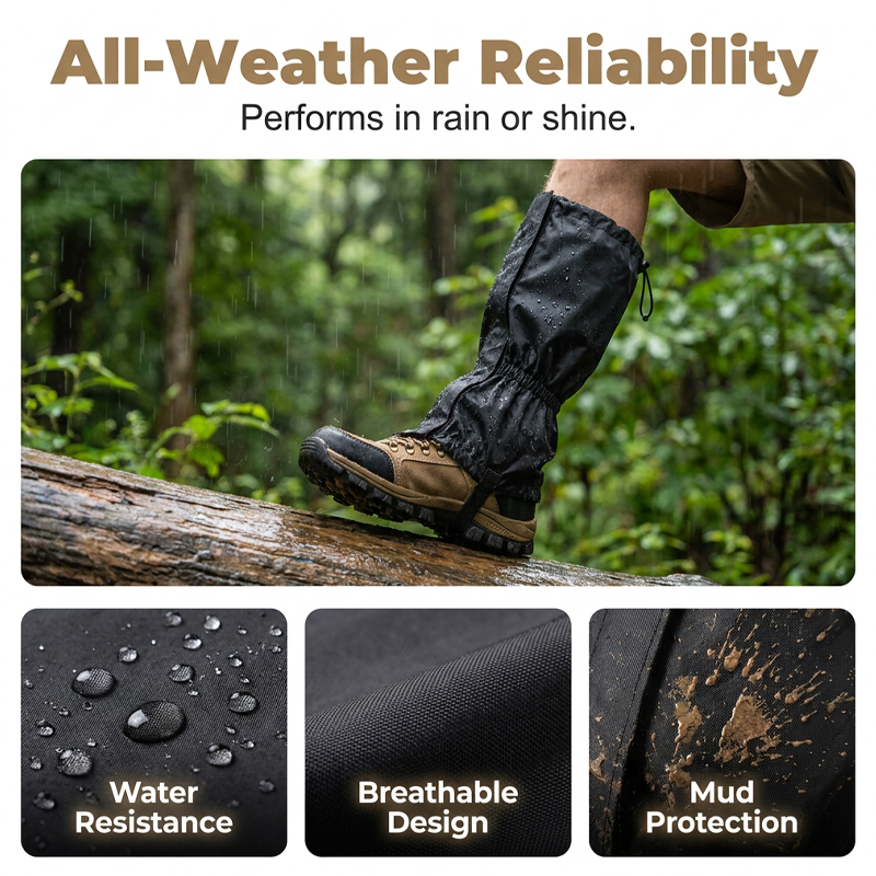 🔥Limited-time offer-Hiking Gaiters Lightweight Sandproof Leg Covers