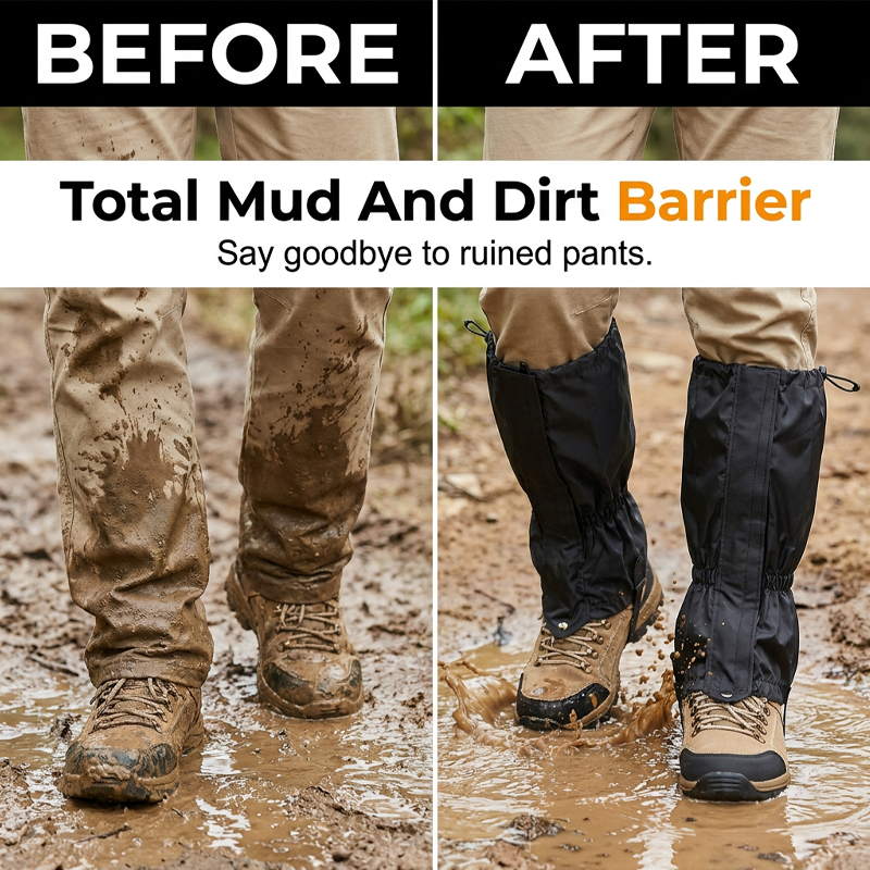 🔥Limited-time offer-Hiking Gaiters Lightweight Sandproof Leg Covers