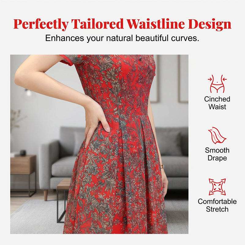 🔥Limited-time offer-Comfortable Fit-and-Flare Summer Midi Dress