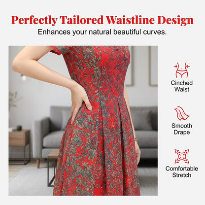 🔥Limited-time offer-Comfortable Fit-and-Flare Summer Midi Dress