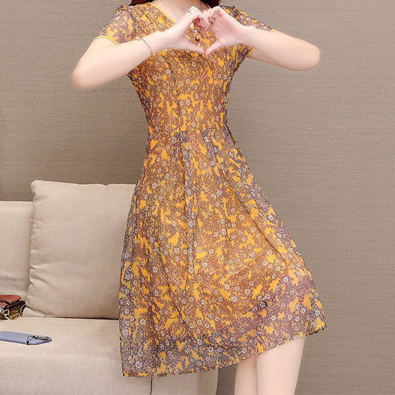 🔥Limited-time offer-Comfortable Fit-and-Flare Summer Midi Dress