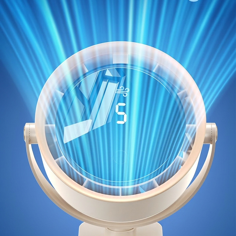 🥳2026 HOT SALE🥳LAST DAY 50% OFF!🔥All-Day Cordless Clip-On Fan with 5 Speeds & Night Light